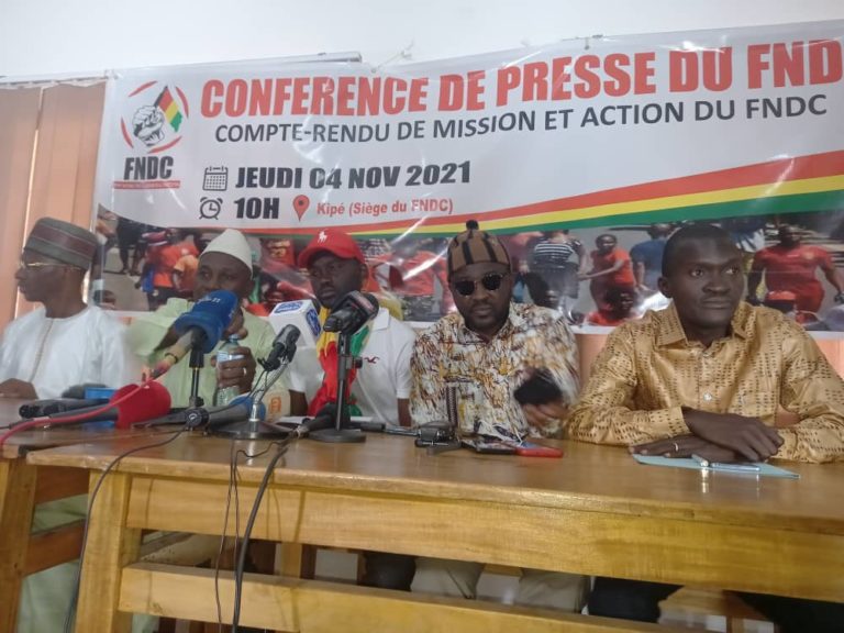 Conakry: Compte rendu de la tournée de la délégation du FNDC dans la sous-région