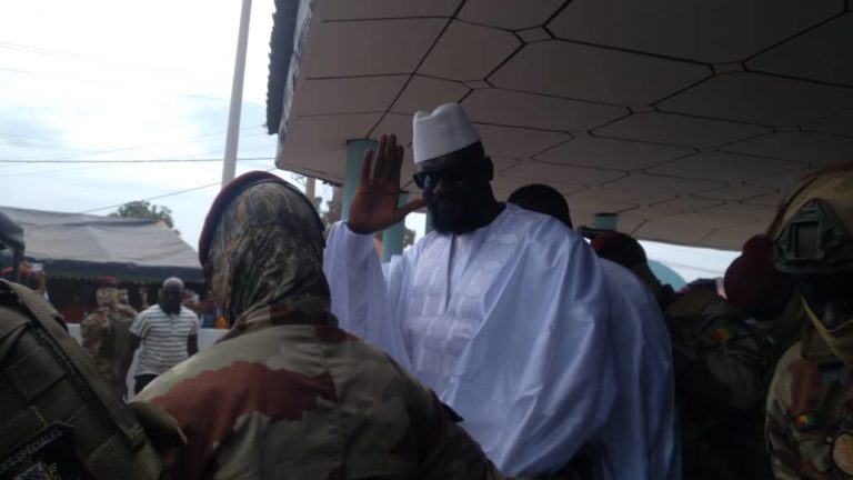 Labé : Mamady Doumbouya rencontre les autorités et les sages de la localité