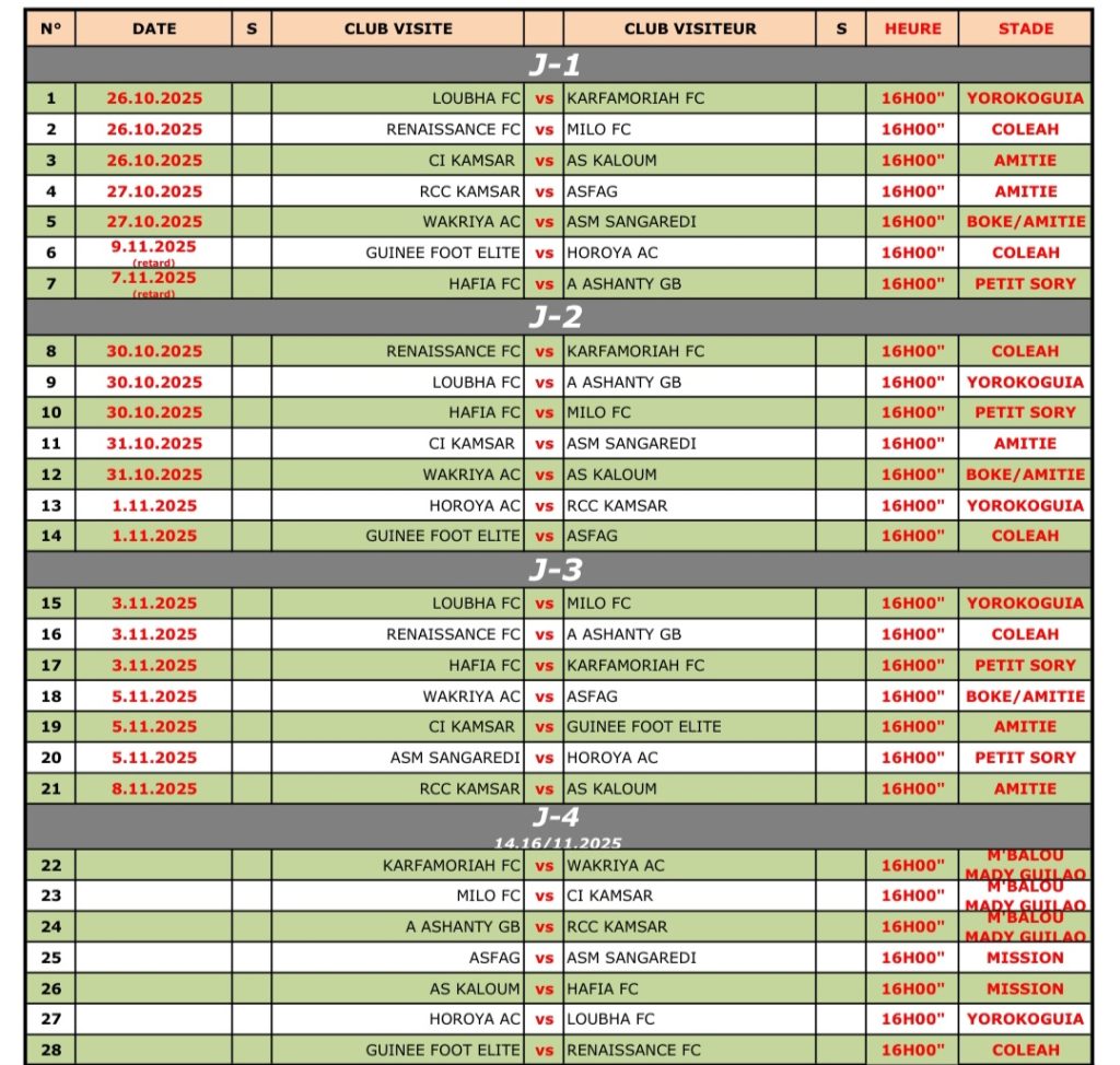Ligue 1 : la nouvelle saison 2025-2026 démarre le 26 octobre 