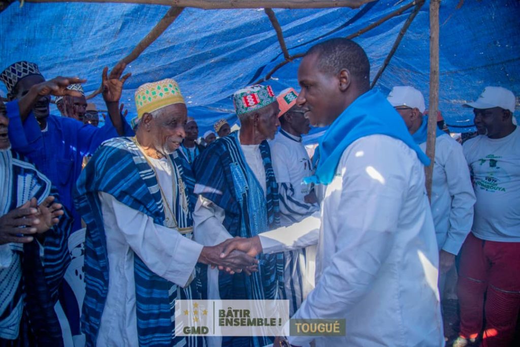 Tougué : accueil triomphal pour le Directeur préfectoral de campagne présidentielle de la GMD et sa délégation à Fello Koundoua