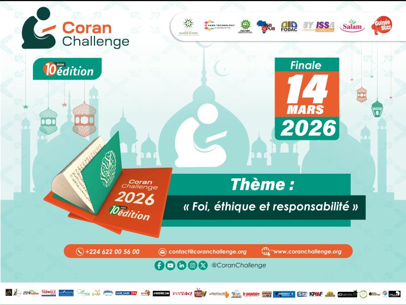 CoranChallenge 2026 : GuinéeBuzz célèbre 10 ans d’engagement pour la formation morale et spirituelle d’une jeunesse guinéenne d’excellence