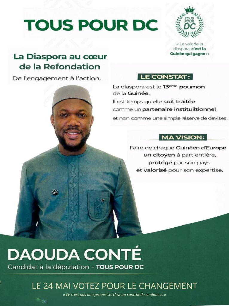 Daouda CONTÉ, l’architecte de l’unité et la solidarité guinéenne en Europe (Mohamed Yarie Toure)