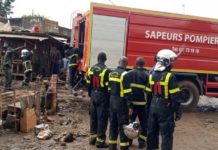 Incendie au marché de N’zérékoré : « le feu est circonscrit » rassure le commandant des sapeurs-pompiers