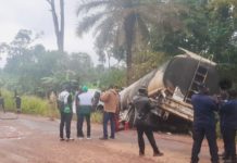 Un camion citerne prend feu sur l’axe Macenta-N’zérékoré