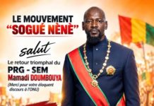 Retour du président Mamadi Doumbouya à Conakry : « SOGUÉ NÈNÈ » convie tous les patriotes à honorer de leurs présences pour un accueil chaleureux ( voir Communiqué)